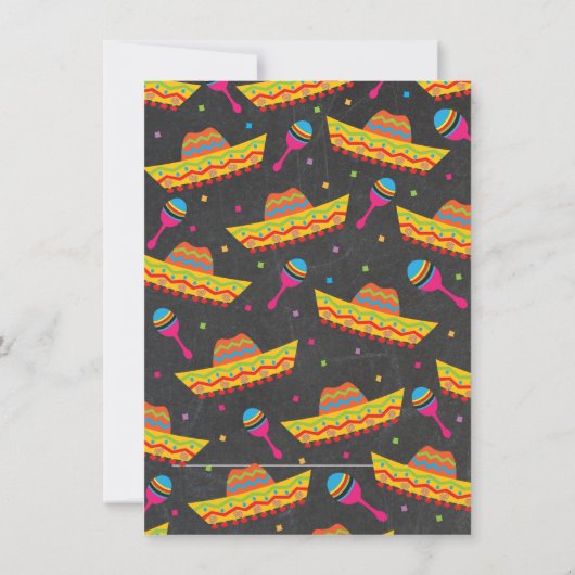 セイケソメキシカンフィエスタパーティの招待状 招待状 (裏面)