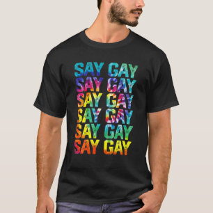 セイゲイレインボー絞り染めセイ誇りを持ったトランスLGBTQゲイ Tシャツ