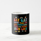 セイゲイ保護トランスキッズラgbtプライド コーヒーマグカップ (中央)