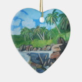 セイシェルのオーナメントの島 セラミックオーナメント (右)