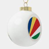 セイシェルの旗 セラミックボールオーナメント (左)