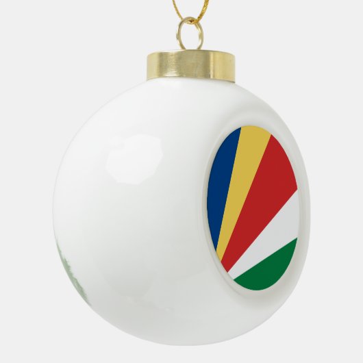 セイシェルの旗 セラミックボールオーナメント (左)
