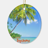 セイシェルの熱帯島 セラミックオーナメント (左)