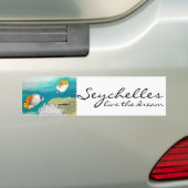 セイシェルは夢のangelfish住んでいます バンパーステッカー (車上)