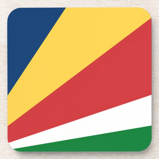 セイシェル色の懸命プラスチックコースター コースター (正面)