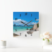 セイシェル スクエア壁時計 (ホーム)