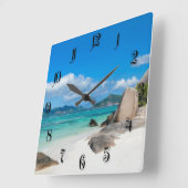 セイシェル スクエア壁時計 (傾斜)