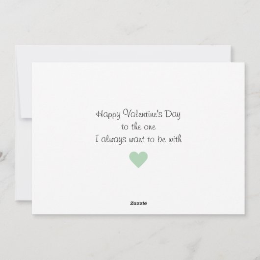 セイジ ハーツ セイジとピンク アルガイル フォト バレンタイン シーズンカード (裏面)