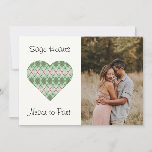 セイジ ハーツ セイジとピンク アルガイル(ホワイト) シーズンカード (正面)