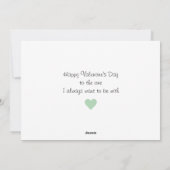 セイジ ハーツ セイジとピンク アルガイル(ホワイト) シーズンカード (裏面)