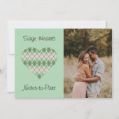 セイジ ハーツ セイジとピンク アルジャイル フォト バレンタイン シーズンカード (正面)