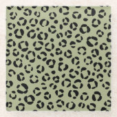 セイジ・レパード ガラスコースター (正面)