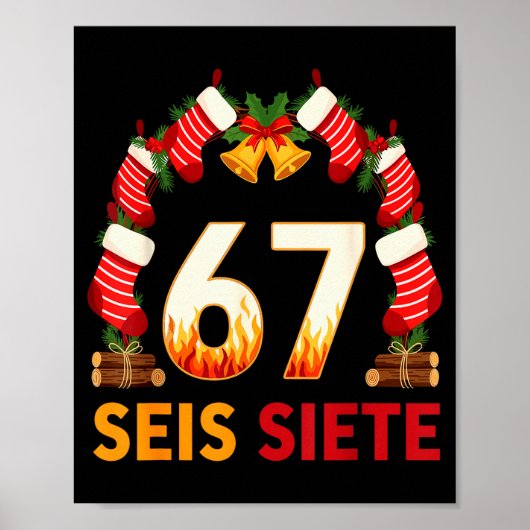 セイス シエテ 67 シックス セブン クリスマス 67 ミーム ポスター (正面)