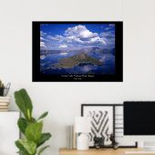 セイターレイクナショナルパークオレゴン ポスター (ホームオフィス)