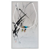 セイテイ島の葦に魚を捕まえるカワセミ スモールペーパーバッグ (裏面)