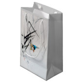 セイテイ島の葦に魚を捕まえるカワセミ スモールペーパーバッグ (正面アングル)