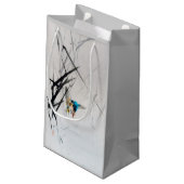 セイテイ島の葦に魚を捕まえるカワセミ スモールペーパーバッグ (裏面アングル)