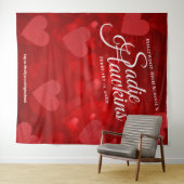セイディ・ホーキンス バレンタインデー フォト セルフィー 背景 タペストリー (インサイチュ(横))