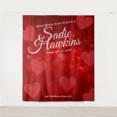 セイディ・ホーキンス バレンタインデー フォト セルフィー 背景 タペストリー (正面)