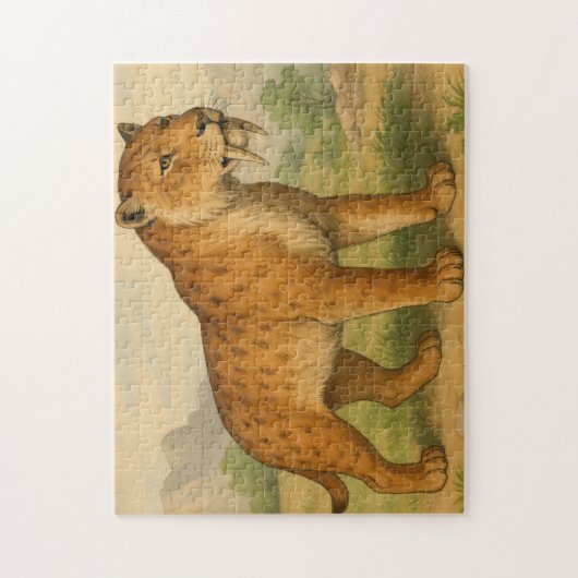 セイバー – 歯タイガー自然史パズル ジグソーパズル (縦)