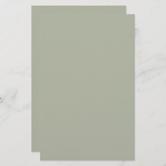 セイブルック無地のセージ色 便箋 (正面/裏面)
