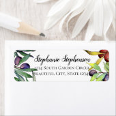 セイボリーオリーブのトスカーナ水彩差出人住所 ラベル (インサイチュ)