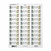 セイボリーオリーブのトスカーナ水彩差出人住所 ラベル (フルシート)