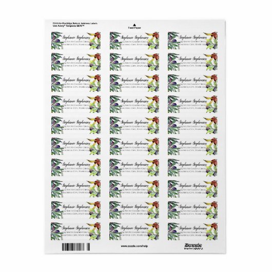 セイボリーオリーブのトスカーナ水彩差出人住所 ラベル (フルシート)