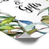 セイボリーオリーブのトスカーナ結婚の水色 ポスター (角)