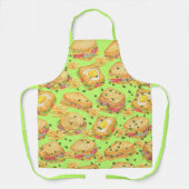 セイボリーグルメサンドイッチとフライスライムグリーン エプロン (正面)