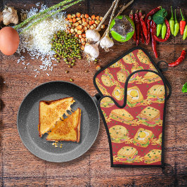 セイボリーグルメサンドイッチとフライドレッド 鍋つかみ&鍋敷きセット