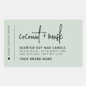 セイミエレガントムろうそく製品ラベル 長方形シール (正面)