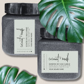 セイミエレガントムろうそく製品ラベル 長方形シール