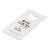 セイムカウボーイフォーエバーバチェロレッテ週末 クレジットカード栓抜き (正面アングル)