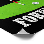 セイムホールフォーエバーグルームバチュラーパーティおもしろいゴルフ ポスター (角)