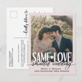 『セイム・ラブ・スモ結婚ーラーズ』 |結婚の更新 案内ポストカード (正面/裏面)