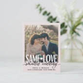 『セイム・ラブ・スモ結婚ーラーズ』 |結婚の更新 案内ポストカード (スタンド正面)