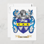 セイヤーズ・コート・オブ・アームズ(家紋) ポストカード (正面/裏面)