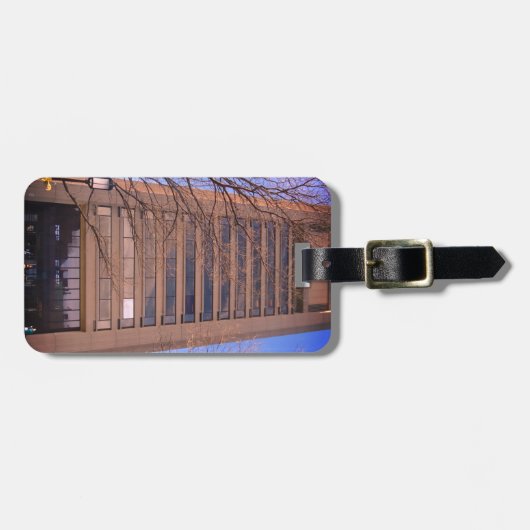 セイヤー通り、イーストサイドプロビデンス、ロードアイランド ラゲッジタグ (正面横)