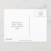 セイヨウカタクリの花 Save The Date 案内ポストカード (裏面)