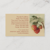 セイヨウスグリのいちごのフルーツの販売 名刺 (裏面)