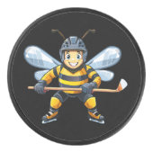セイヨウミツバチ (Apis mellifera) アイスホッケーパック (正面)