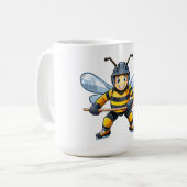 セイヨウミツバチ (Apis mellifera) コーヒーマグカップ (正面左)