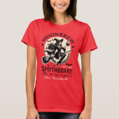 セイラムの魔女、マサチューセッツ州のMoonbrew Apothecary Tシャツ (正面)
