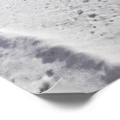 セイラムヒルの湖と森の冬の風景 ポスター (角)