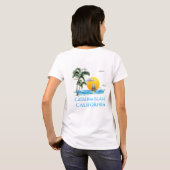 セイリングカタリーナアイランドカリフォルニア帆船 Tシャツ (裏面フル)