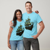 セイルといかりTシャツ – Naviging Life's Journe Tシャツ (ユニセックス)