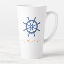 セイルアウェイ  nautical なビーチのオーダーメイド船の操舵盤 カフェラテマグ