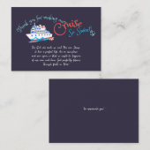 セイルクルーズをク感謝していルートに設定 ノートカード (正面/裏面)