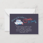 セイルクルーズをク感謝していルートに設定 ノートカード (正面)